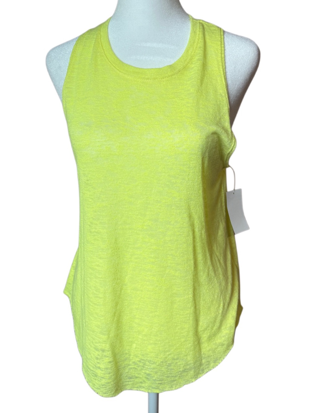 NWT PST by Project Social T Neon Yellow Tank Top XS
